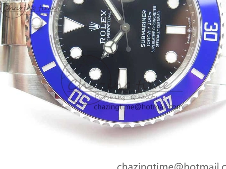 MiroTime 0319 Submariner 41mm 126619 LB Blue Ceramic EWF Black Dial on SS Bracelet A Effortless 2766